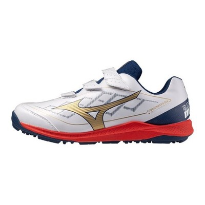 MIZUNO Baseballschuhe CUSHIONREVO DIA TRAINER 11GT252542 Weiß/Gold/Navy 2E 2025