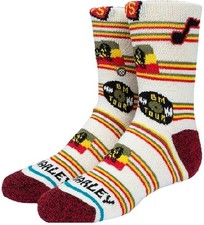 Stance Kids Canvas Crew Cotton InfiKnit Bob Marley BM 75 Tour Casual Socks Sz M