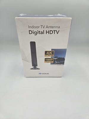 Wave Indoor TV Antenna NEW Digital HDTV 4K Ultra HD 1089P Full HD