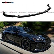 For 2021-2025 Lexus Is350 Is300 F-sport V-style Black Front Bumper Spoiler Lip For 2021-2025 Lexus Is350 Is300 F-sport V-style Black Front Bumper Spoiler Lip