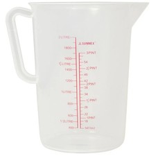 Plastic Measuring Jug 2 Litre Kitchen Bar Polypropylene Large Measuring Jug