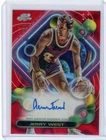2024 Topps Cosmic Chrome Autographs Jerry West Auto Red Galactic 3/5 #CCAV-JWE