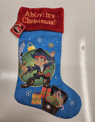 Disney Jake and the Neverland Pirates Ahoy Its Christmas Stocking 20'' NWT