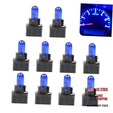 Car T5 Halogen Instrument Light, 12V 1.2W Single-filament Air 10 PCS Blue