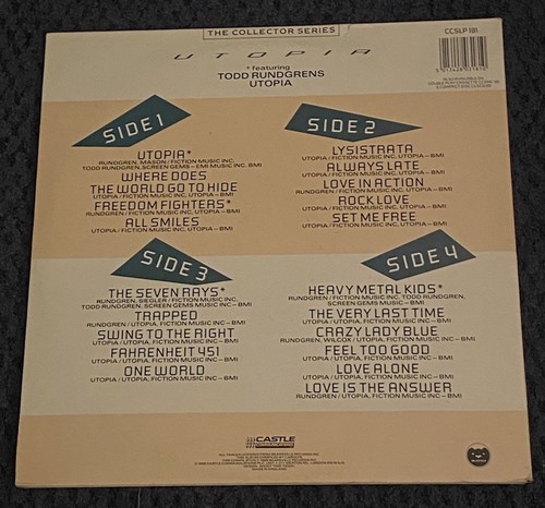 Utopia Collection The 1998 UK Edition Bearsville - 2LP vinyl Lp 12 " VERYGOOD+ - Picture 2 of 3
