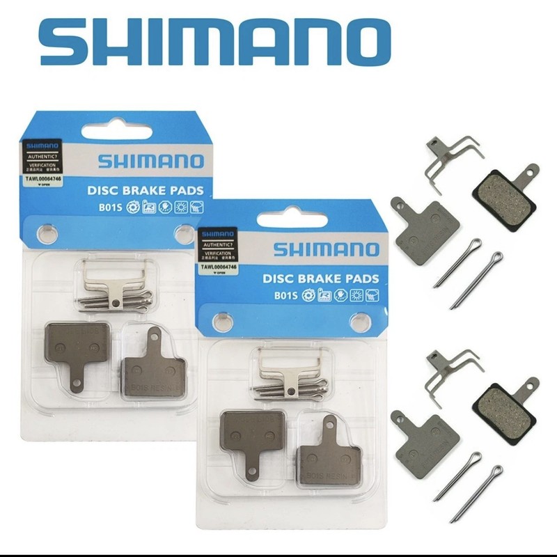 2 Pairs Shimano B01S Resin Disc Brake Pads for M315 MT200 B05S M395 Acera Alivio