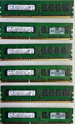 6 x Samsung 2GB DDR3 Arbeitsspeicher CN M391B5673FH0-CH9 1 - 1133 Mhz ECC