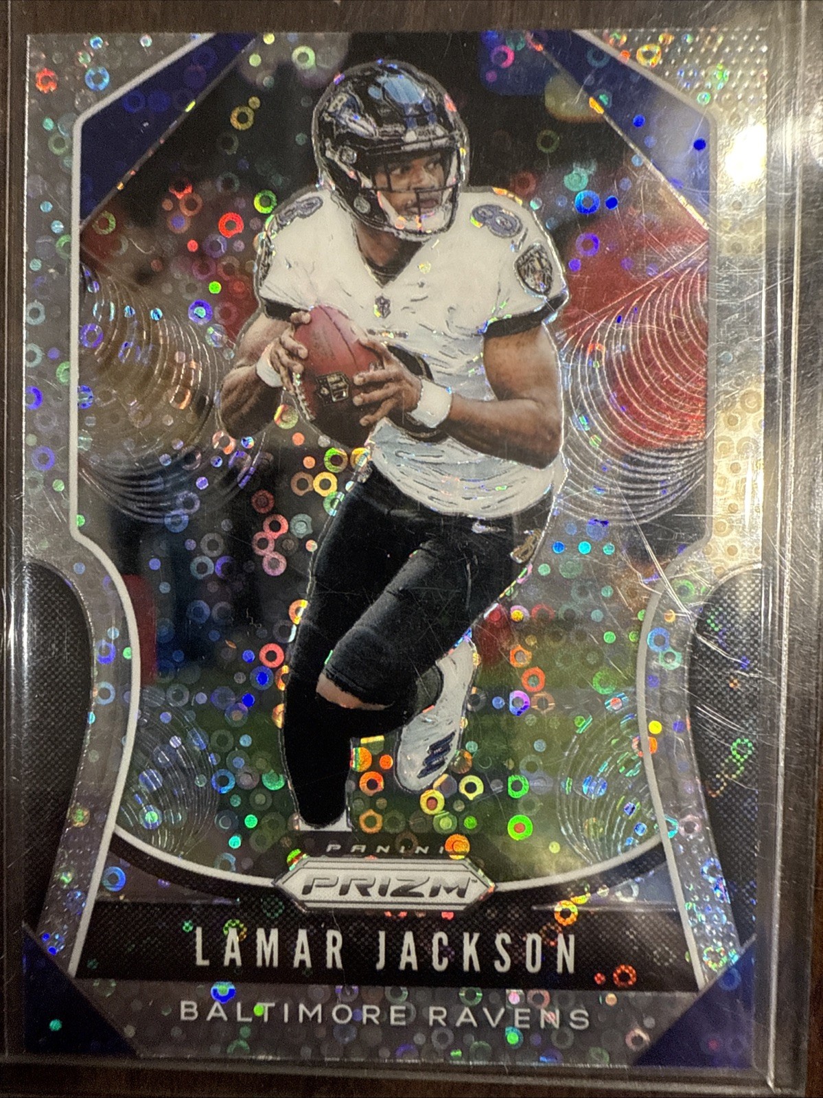 2019 Panini Prizm LAMAR JACKSON Disco Prizm Refractor #71