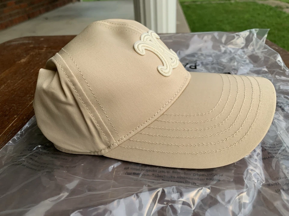 Gorra de béisbol Celine gorra hombres mujeres en algodón lavado vainilla talla M crema Foto 3 de 4