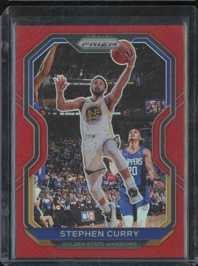 2020-21 Panini Prizm STEPHEN CURRY #159 Red Parallel /299 Warriors JA838
