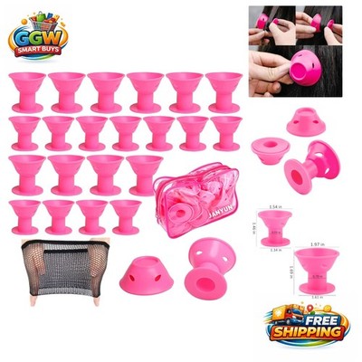 Magic Hair Rollers Set - 40 Pcs Silicone Curlers for Effortless Styling & Curls