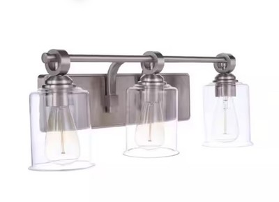 Craftmade Romero 3 Light Vanity, Brushed Polished Nickel - 56403-BNK