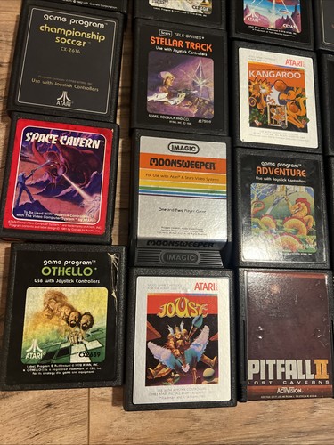 Atari 2600 Spiele Lot 35 Frogger E.T Donkey Kong Star Wars ungetestet Bulk - Bild 4 von 6