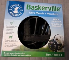 Baskerville Ultra Muzzle for Dogs, Size 5 - Black