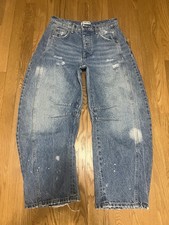 Free People Good Luck Barrel Jeans 24 X 30L Fits More Like 26 See Pictures 