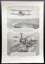 HMS Furious 1919 article British *Remodeled Battle Cruiser is Floating Aerodrome