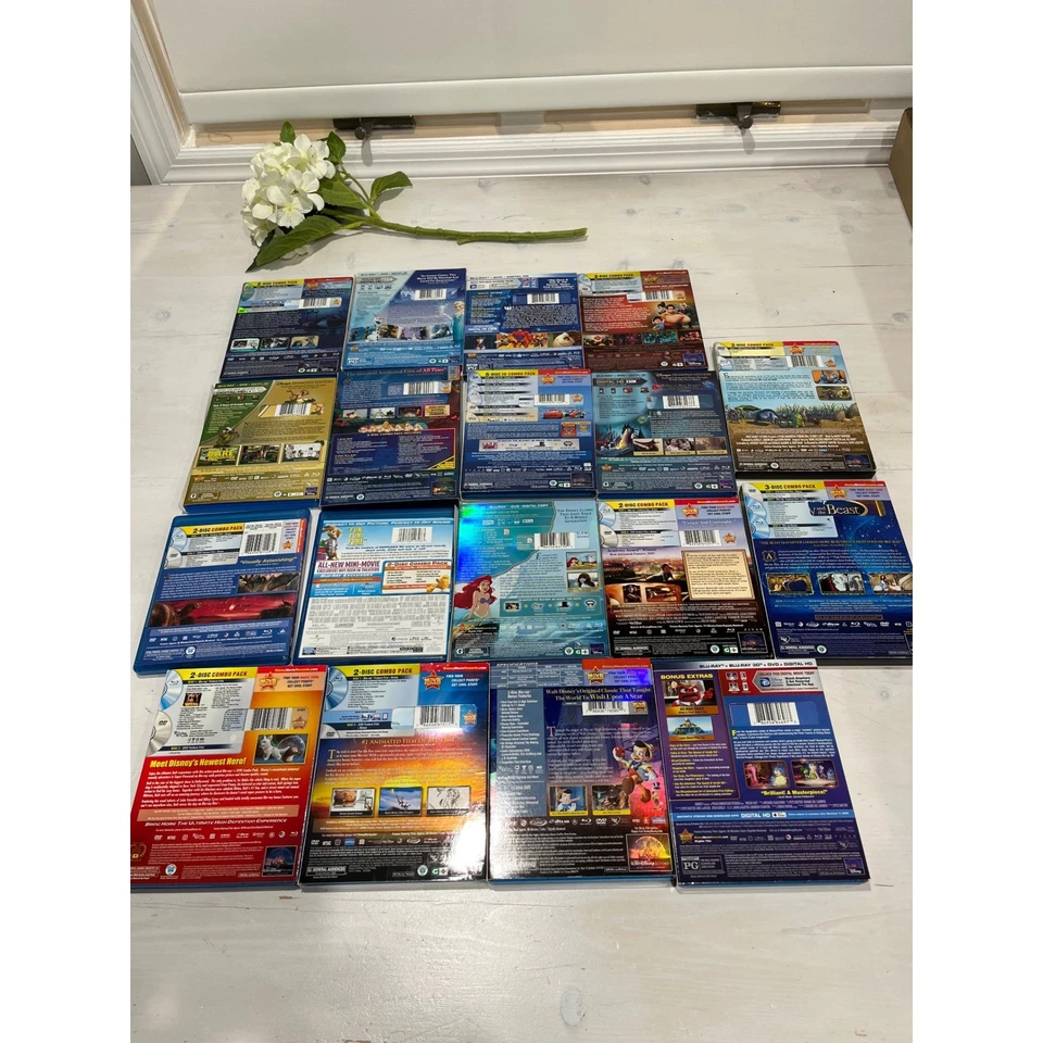 Disney Pixar Blu-Ray DVD Movies Lot of 18 Beauty Beast Frozen Lion King + - Image 3 of 4