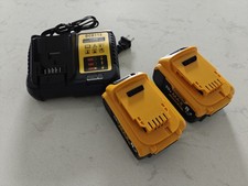 2PACK 20V DCB206-2 Battery / Charger For DeWalt 20 Volt Max 8.0AH Lithium DCB203