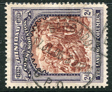 TRINIDAD: (21453) Columbus/BARBADOS postmark/cancel 1906