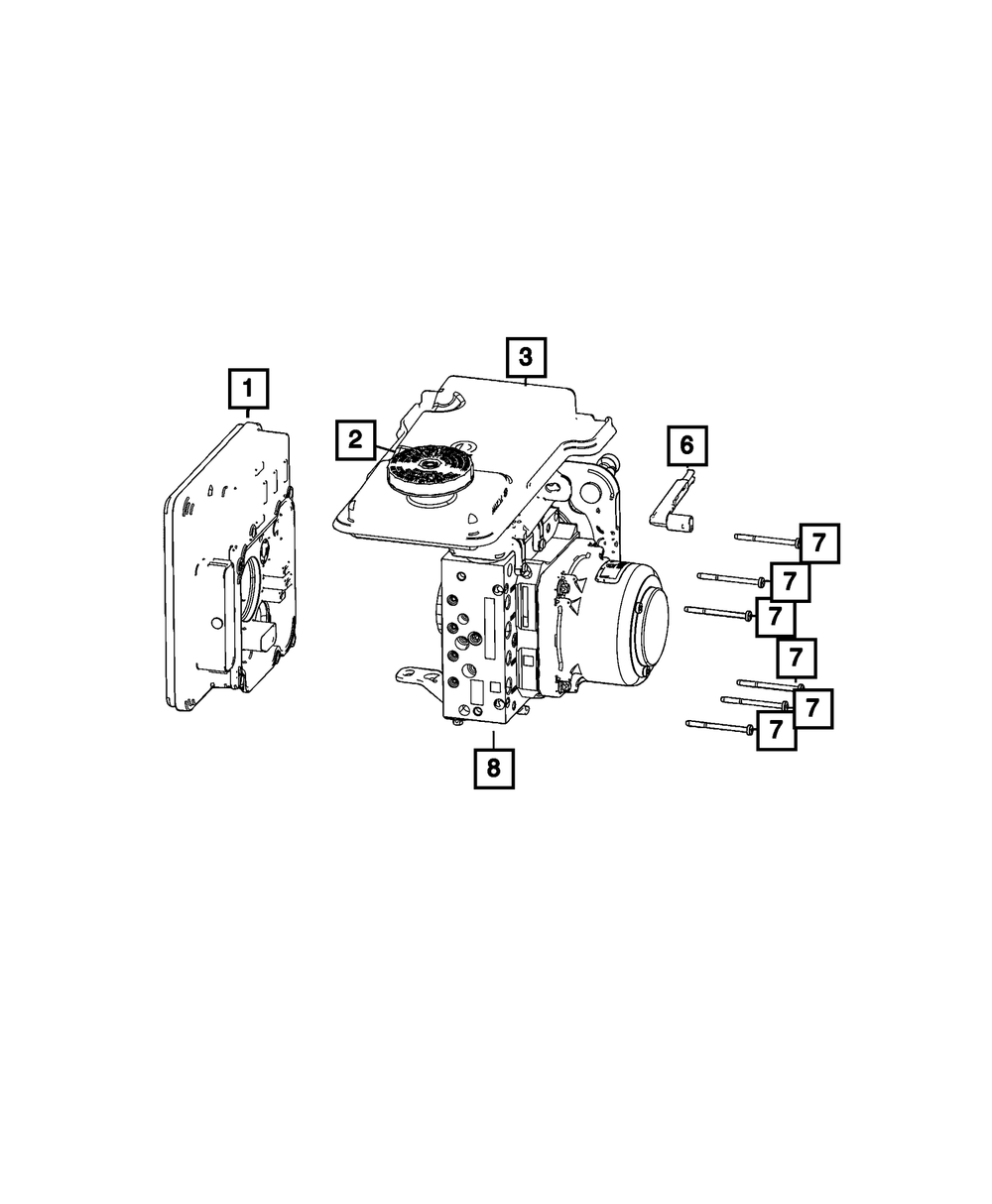 Genuine Mopar Anti-Lock Brake System Module 68573756AD