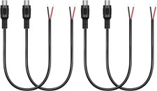 4 Pack RCA Female to Speaker Wire, RCA Female Plug Adapter Connector to Bare Wir
