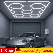 14x Hexagon LED Lampe Werkstatt Garage Wand Decken Leuchte Waben Beleuchtung DEU