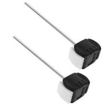 2PCS Kick Drum Pedal Beater - Drum Foot Pedal Hammer Head - Stainless Steel