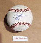 Autographed Baseball game used JOSHUA KURODA-GRAUER Oakland A's