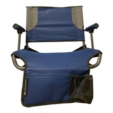 Member's Mark Lightweight Folding Hard Arm Stadium Seat with Cup Holder Blue 