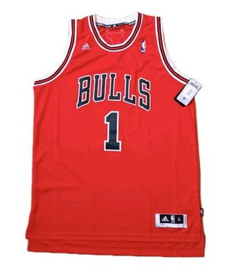 NEU Adidas Derrick Rose Chicago Bulls Swingman Jersey Trikot rot red NBA Sz. XL