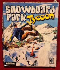 RARE Snowboard Park Tycoon Big Box PC CD-ROM Activision Complete