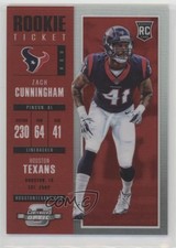 2017 Panini Contenders Optic Rookie Ticket Red Prizm 76/199 Zach Cunningham 1s6