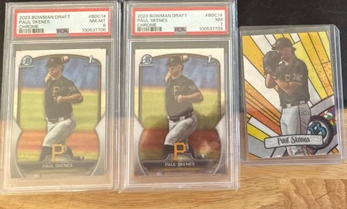 Topps 2023 Bowman Draft/Bowman Chrome Paul Skenes BDC-11 PSA Rookie Lot