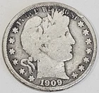 1909-S Barber Half Dollar — photo from another recent sale