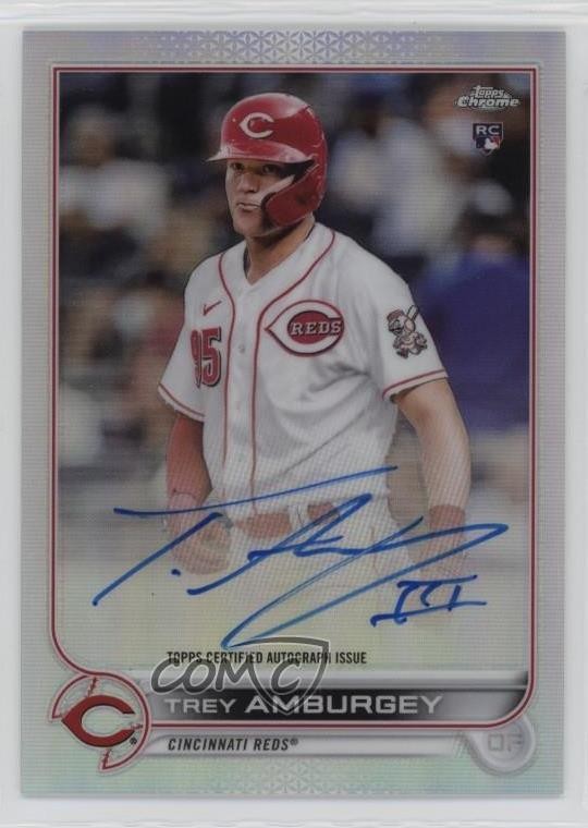 2022 Topps Chrome Rookie Refractor 105/499 Trey Amburgey #RA-TA Auto RC 2o0