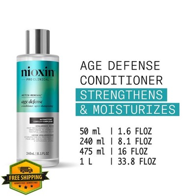 Nioxin Age Defense Conditioner for Aging Hair Hyaluronic Acid Daily
