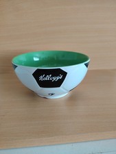 Kellogg's 2004 Breakfast Football Cereal Bowl Black/White/Green