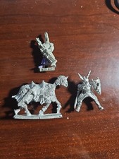 Warhammer Fantasy Bretonnian Grail Knights metal steed shield mount all metal