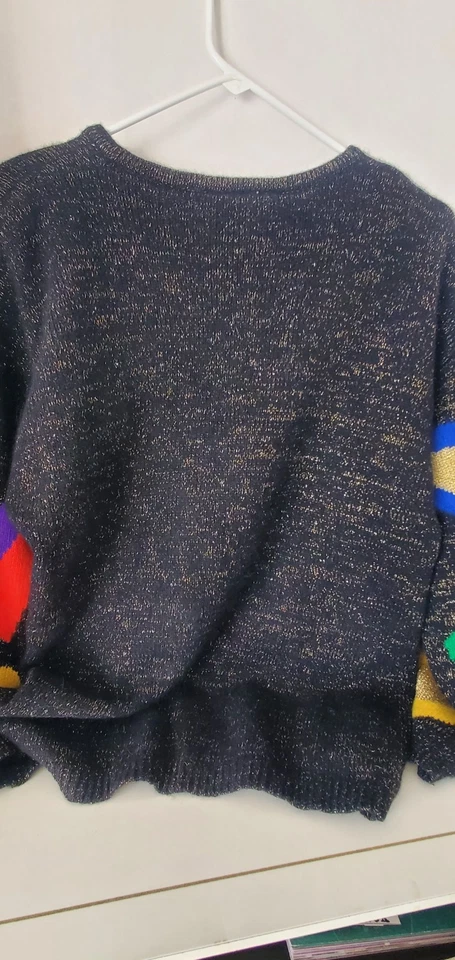 Vintage Rafaella Colorful Abstract Print Sweater Multicolor 90s Geometric Large - Image 3 of 4