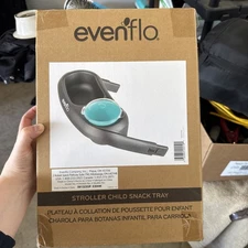 Evenflo Black Stroller Child Snack Tray 630446 with Snack Cup