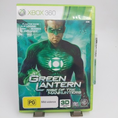 Green Lantern Rise Of The Manhunters Xbox 360  Complete PAL Mint Disk 3d Glasses