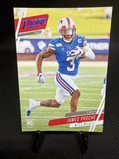 2020 Panini Chronicles Football James Proche Mustangs Xtra Points Blue RC #22