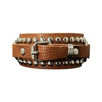 Unisex Punk Rocker Armband Gothic Ledermanschette Mit Spikes Nieten Nieten 6971
