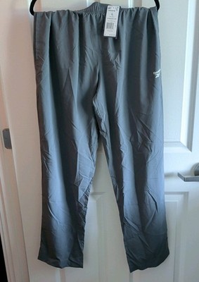 Reebok Men's L ID Train Woven Unlined Gray Pants  with Drawstring  Pockets