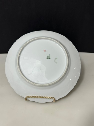 C T Altwasser Carl Tielsch C.T. Germany 8-3/8" Scalloped Plate Dish Flowers - Picture 3 of 7