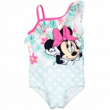 Disney Girls   Minnie Mouse One-Piece Tropical Swimsuit   Size 2T, 5T