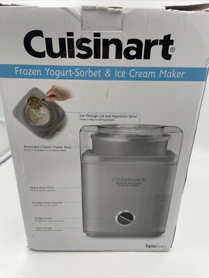 Cuisinart アイスクリームメーカー 2クォート Pure Indulgence™ Frozen Yogurt-Sorbet & Ice Cream Maker