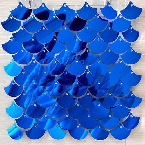 Shimmer Fish Scale Shaped Sequin Backdrop Wedding Backdrop Decoration Panels - Picture 16 of 18