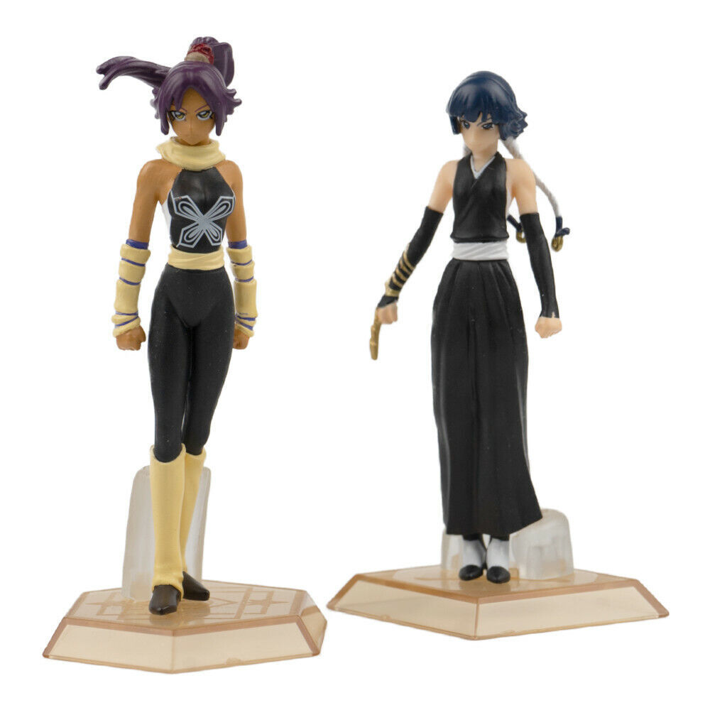 F99-544 Bandai BLEACH Taizen figure Yoruichi and Soi Fon Set