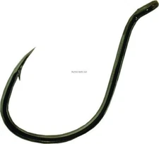 Owner SSW All Purpose Hook #1/0 Forged Shank Up Eye Black Chrome 46/Pk 5311-111